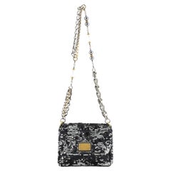 Dolce & Gabbana Miss Charles Flap Shoulder Bag Sequins Mini