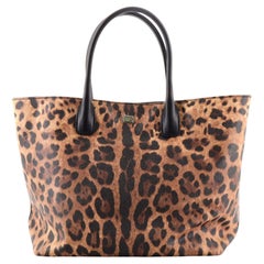 Dolce & Gabbana Miss Escape Open Tote Printed Coated Canvas Medium