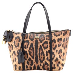 Dolce & Gabbana Miss Escape Zip Tote Printed Coated Canvas Small