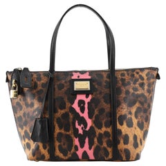 Dolce & Gabbana Miss Escape Zip Tote Printed Coated Canvas Small