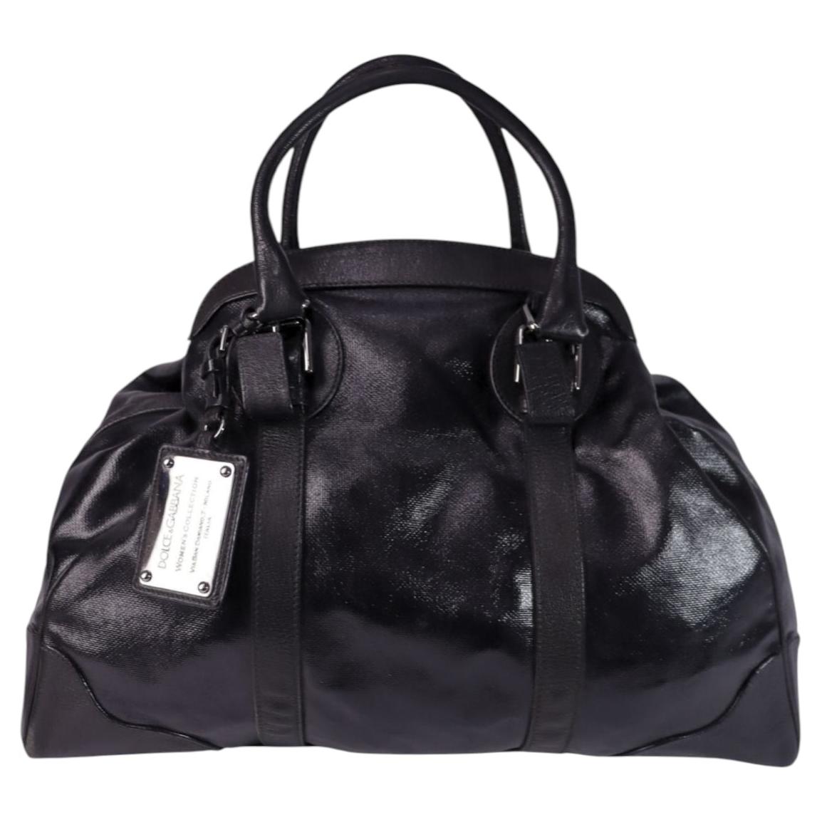 Pre-owned Dolce & Gabbana Miss Romantique Satchel In Black