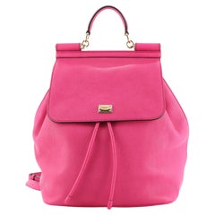 Dolce & Gabbana Miss Sicily Backpack Leather Medium