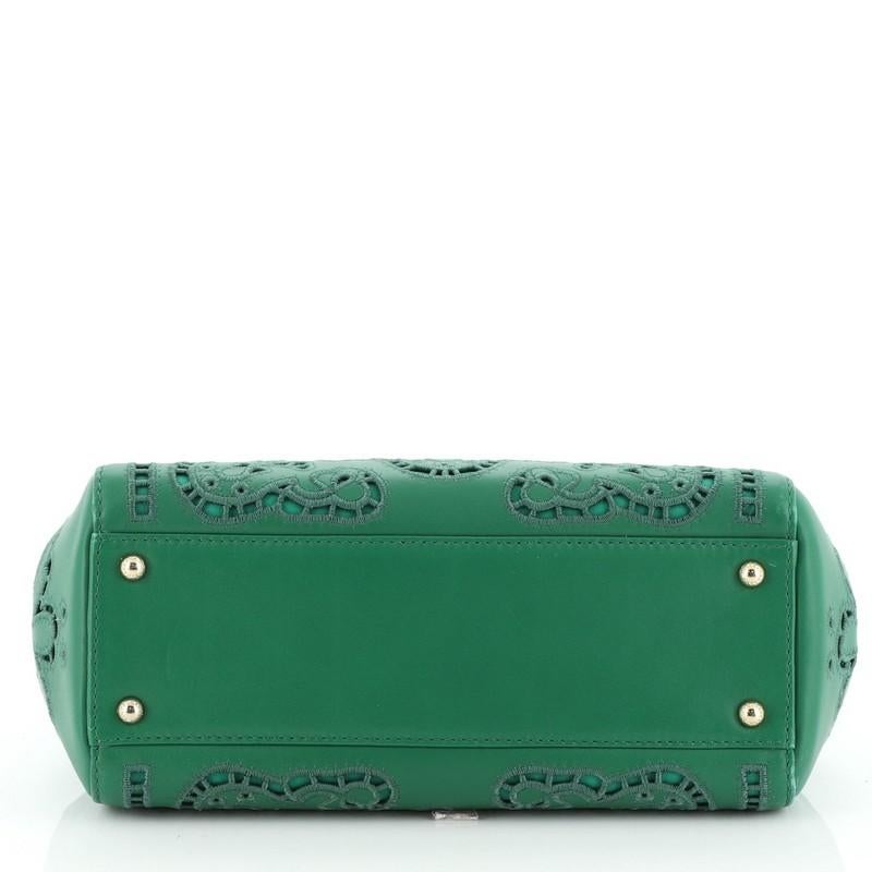 Women's or Men's Dolce & Gabbana Miss Sicily Bag Laser Cut Leather Medium