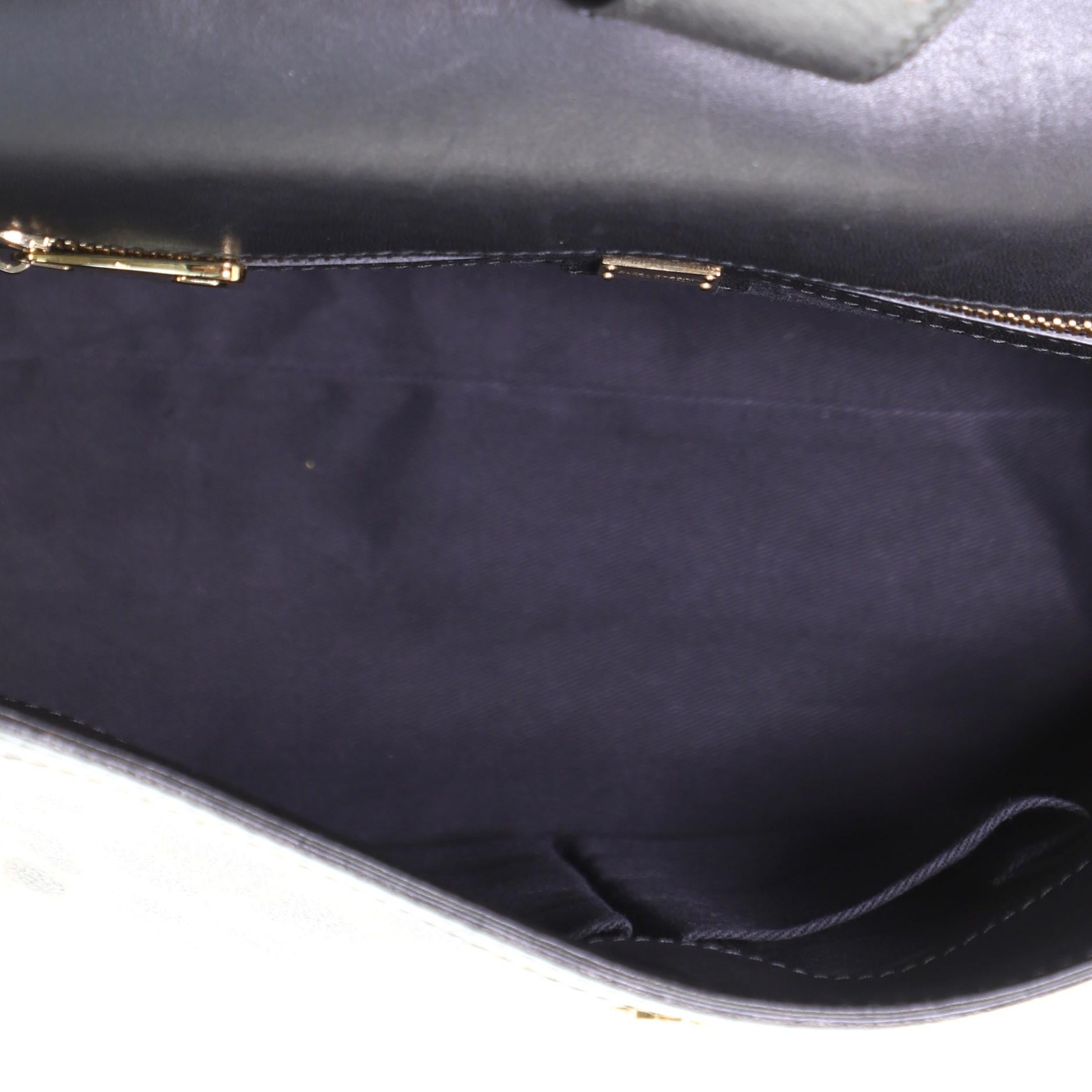 Black Dolce & Gabbana Miss Sicily Bag Leopard Print Leather Large