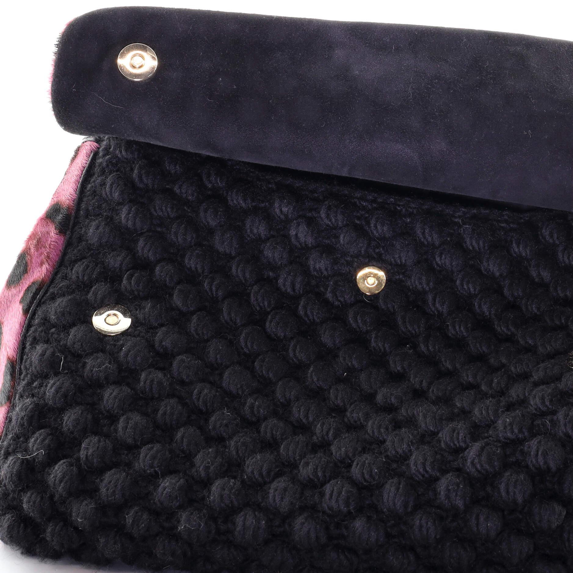 Women's or Men's Dolce & Gabbana Miss Sicily Bag Pony Hair and Crochet Medium