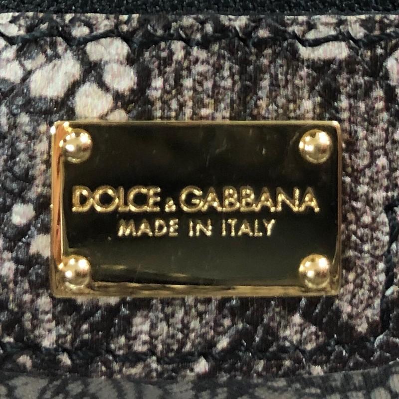 Dolce & Gabbana Miss Sicily Bag Printed Leather Large 3