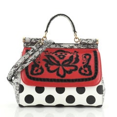 Dolce 
Gabbana Miss Sicily Bag Printed Leather Medium