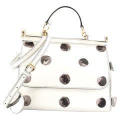 Dolce & Gabbana Miss Sicily Bag Printed Leather Medium