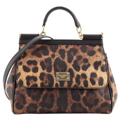Dolce & Gabbana Miss Sicily Bag Printed Leather Medium