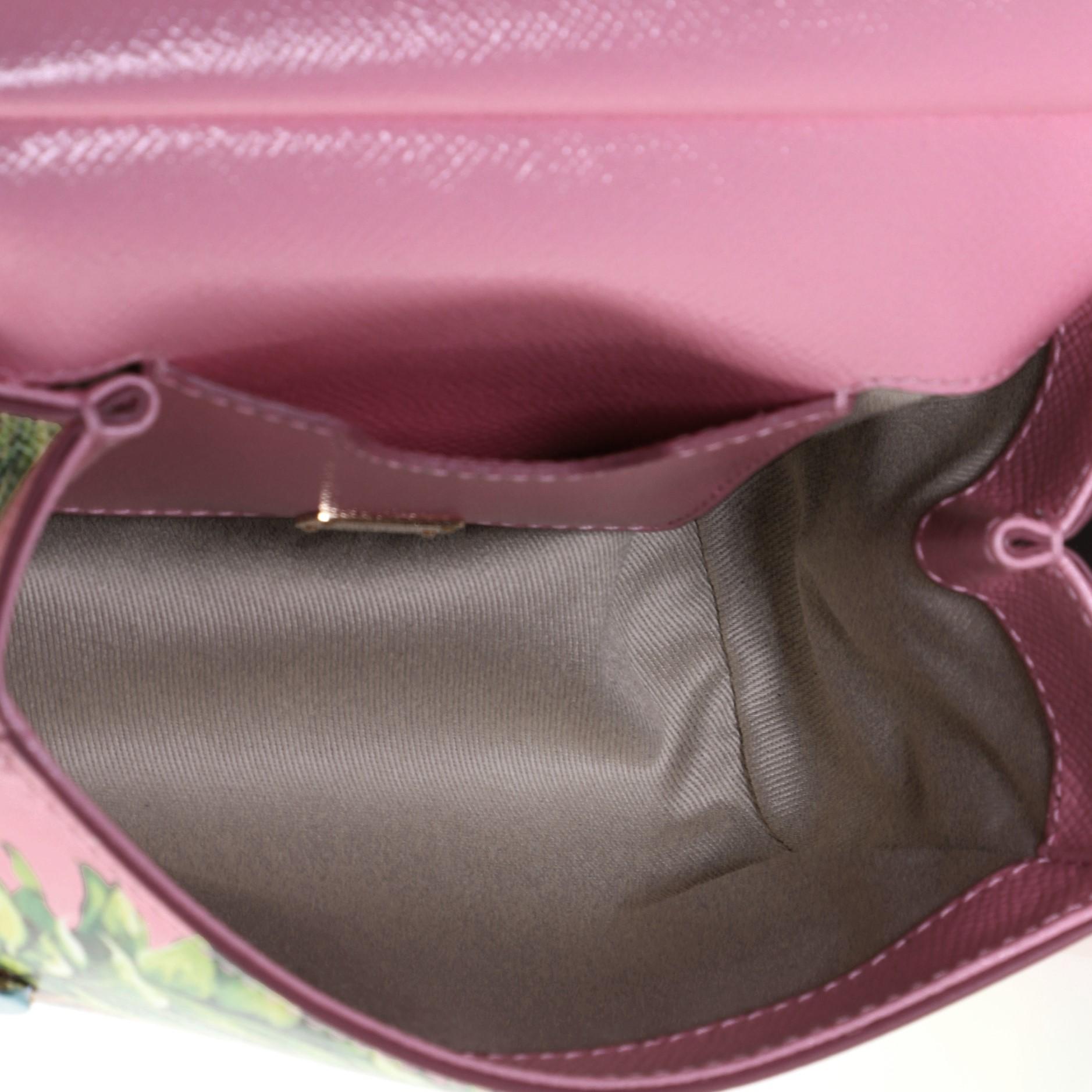 Dolce & Gabbana Miss Sicily Bag Printed Leather Mini 1
