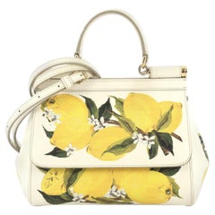 Dolce &amp; Gabbana Miss Sicily Tasche aus bedrucktem Leder