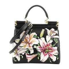 Dolce & Gabbana Miss Sicily Bag Printed Leather Small