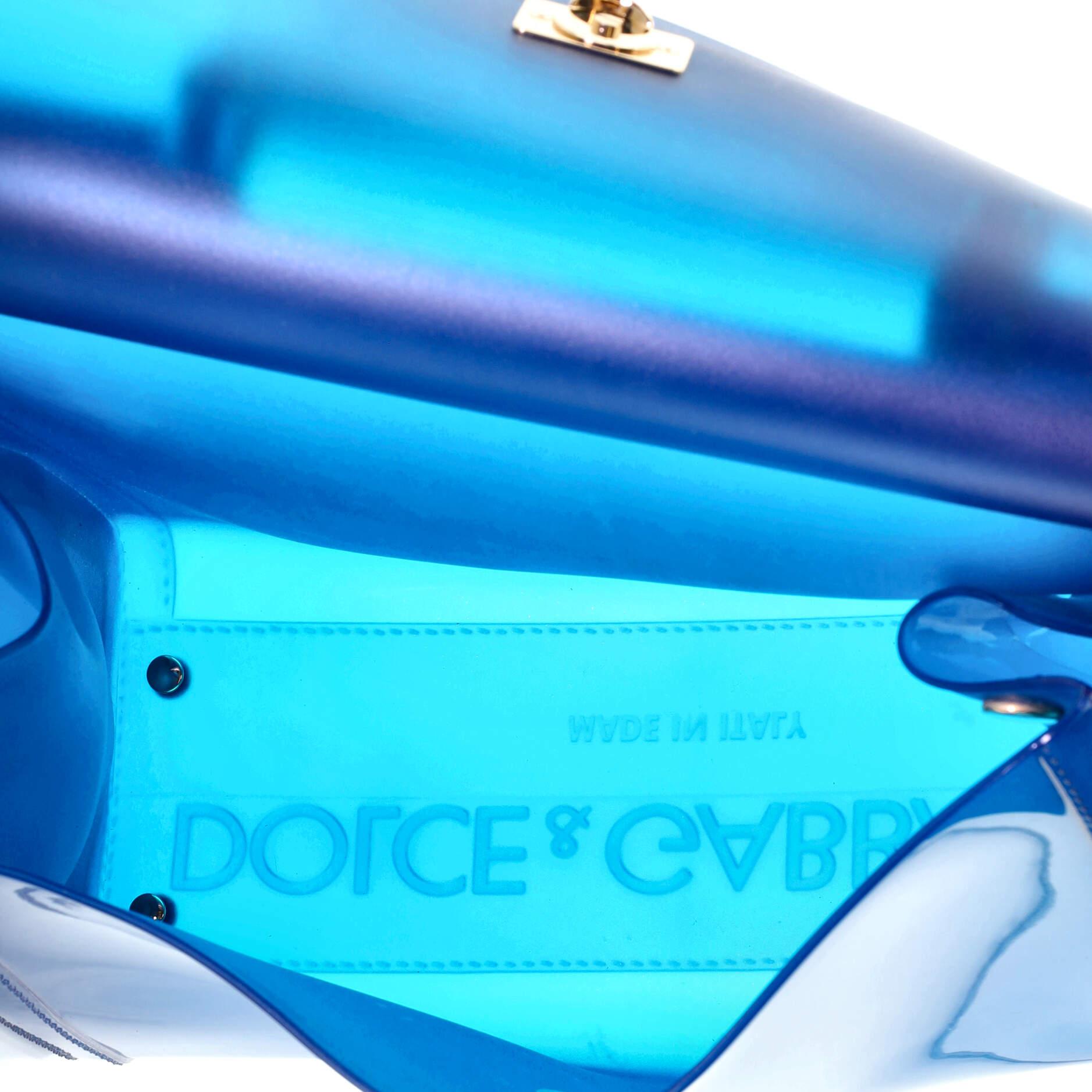 da uomo o donna Dolce & Gabbana Borsa Miss Sicily in PVC Media