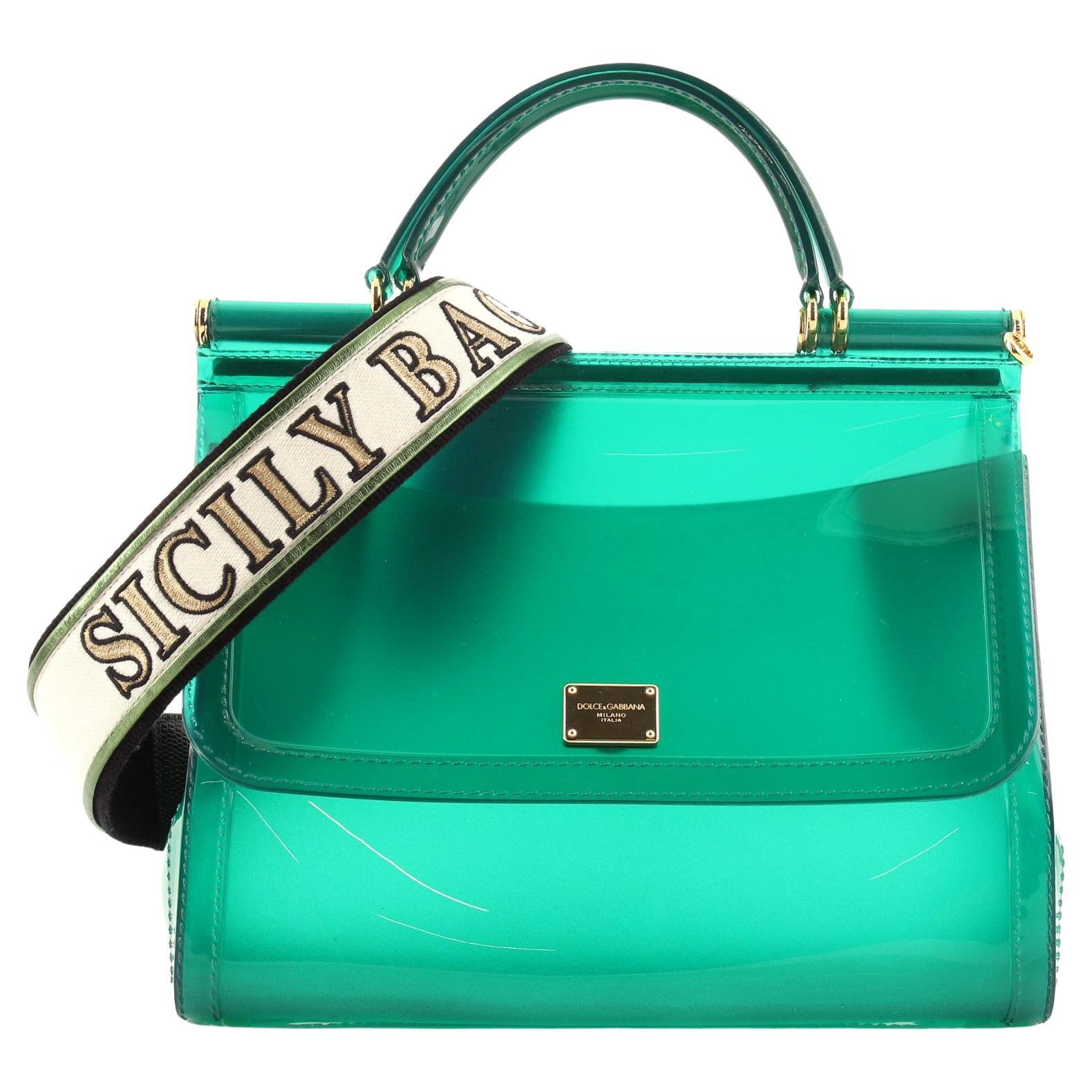 Dolce and Gabbana Miss Sicily Bag PVC Medium at 1stDibs