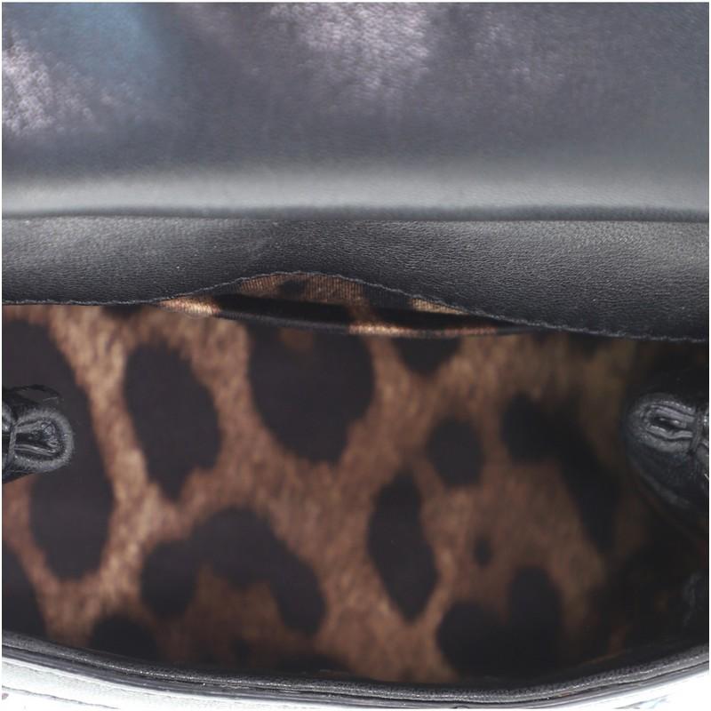 Black Dolce & Gabbana Miss Sicily Bag Sequins Small