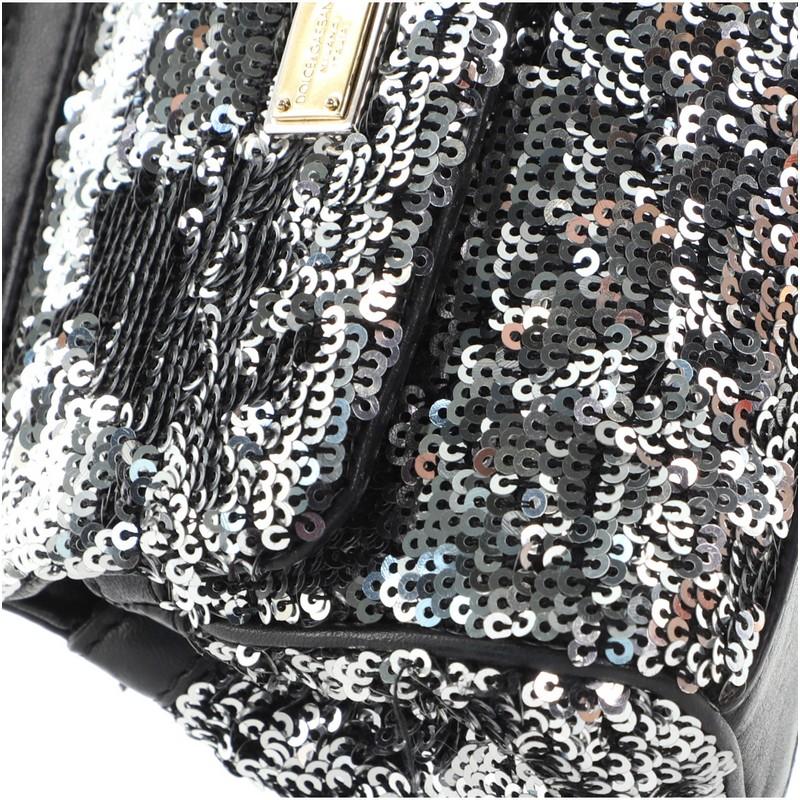 Women's or Men's Dolce & Gabbana Miss Sicily Bag Sequins Small