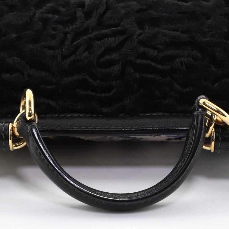 Women's or Men's Dolce & Gabbana Miss Sicily Bag Velvet and Crochet Medium