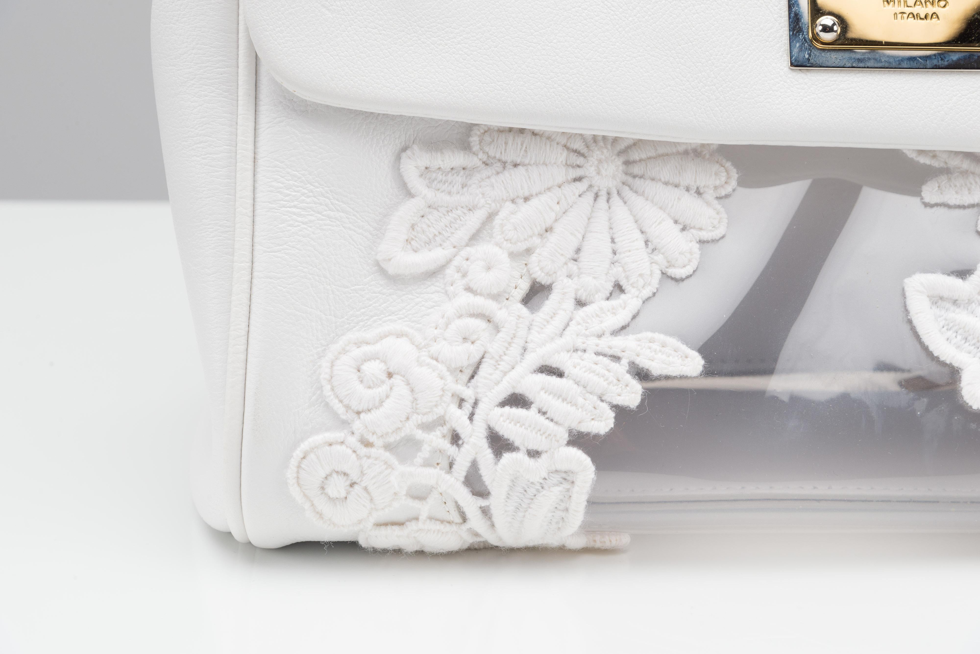 Dolce & Gabbana Miss Sicily Bag White Lace Limited Edition 6