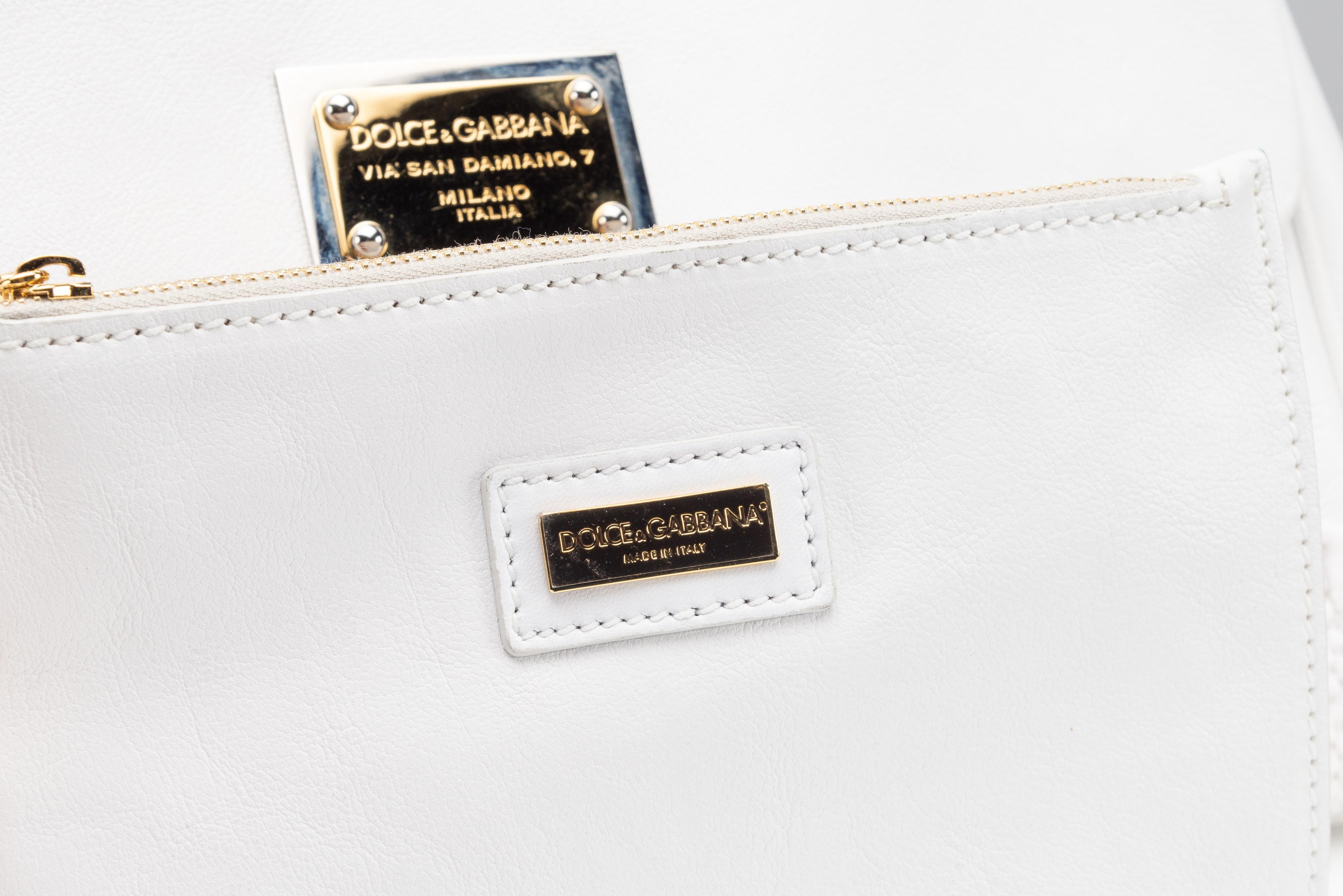 Dolce & Gabbana Miss Sicily Bag White Lace Limited Edition 11