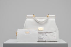 Dolce & Gabbana Miss Sicily Borsa in pizzo bianco Edizione limitata
