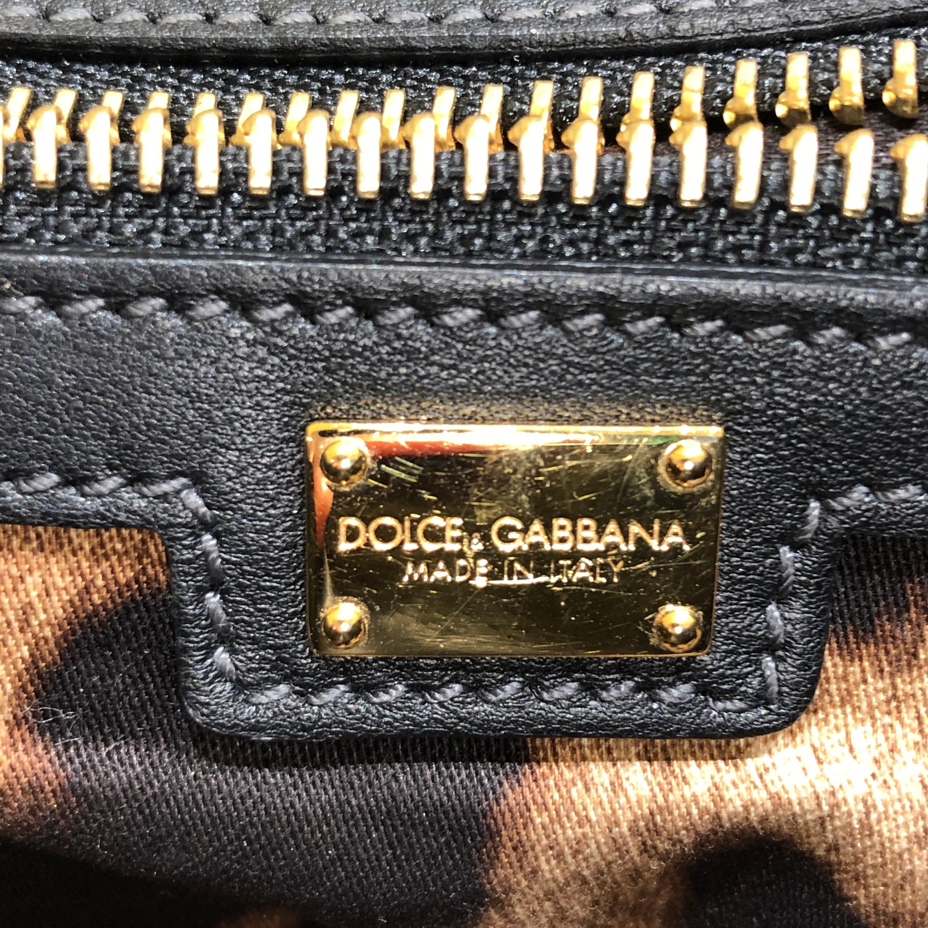 Dolce & Gabbana Miss Sicily Bag Woven Leather Large 5