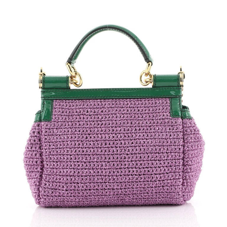 Dolce and Gabbana Miss Sicily Bag Woven Raffia Small at 1stDibs