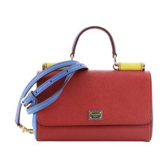 Dolce & Gabbana Miss Sicily Convertible Clutch Leather Mini