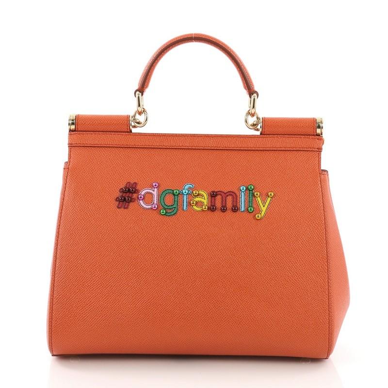 Dolce & Gabbana Miss Sicily Family Handbag Patchwork Leather Medium In Good Condition In NY, NY