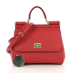 Dolce & Gabbana Miss Sicily Handbag Leather Medium