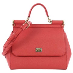 Dolce & Gabbana Miss Sicily Handbag Leather Medium