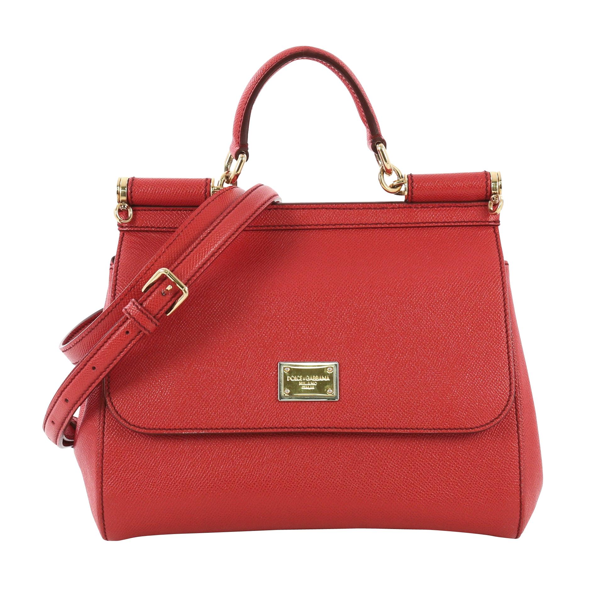 Dolce & Gabbana Miss Sicily Handbag Leather Medium