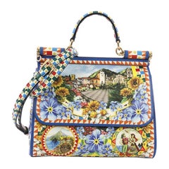 Dolce 
Gabbana Miss Sicily Handbag Printed Leather Medium