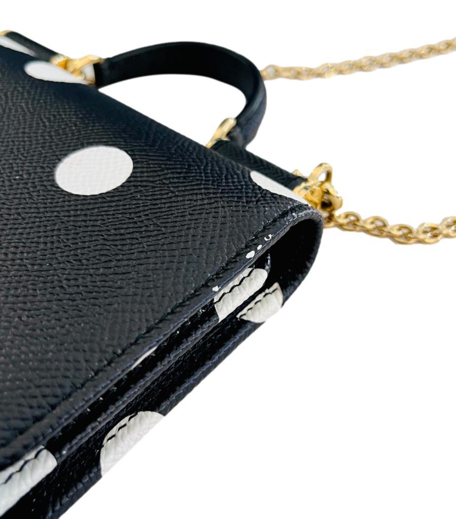 Dolce & Gabbana Miss Sicily Von Leather Wallet On Chain For Sale 2