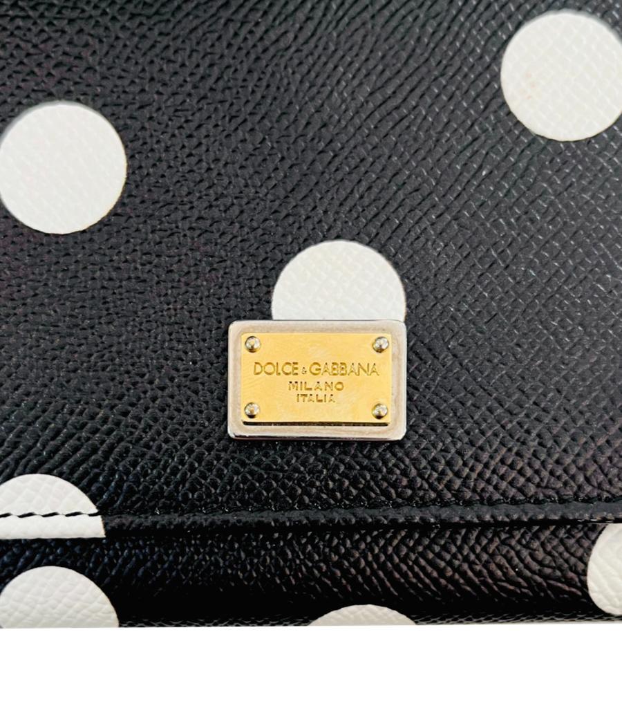 Dolce & Gabbana Miss Sicily Von Leather Wallet On Chain For Sale 3