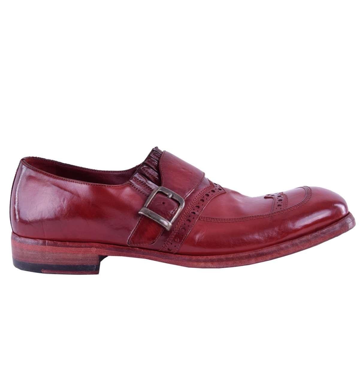 Dolce & Gabbana - Moccasins "Sassari" with Buckle Red EUR 40 For Sale