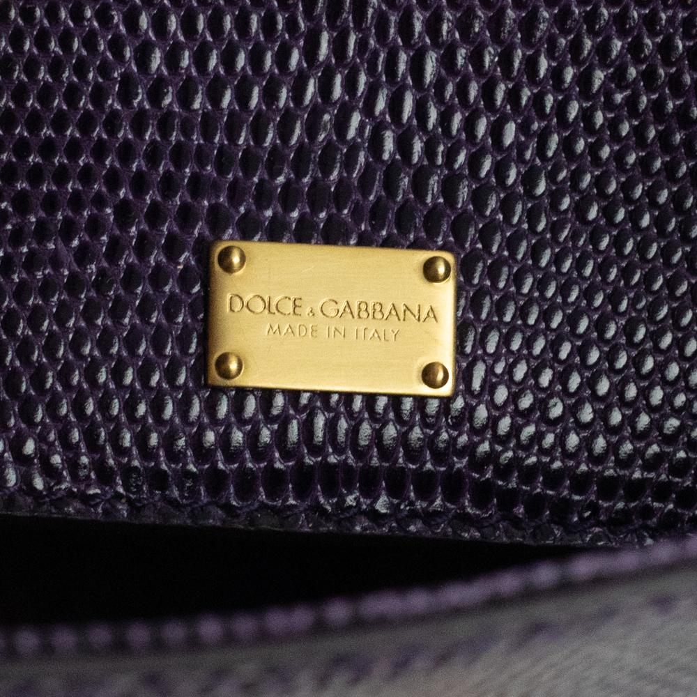 DOLCE & GABBANA Monica Shoulder bag in Purple Leather 1