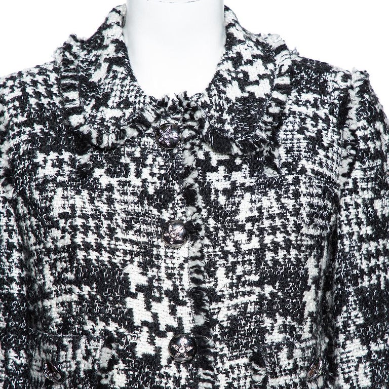 Blazer Dolce & Gabbana Gris Métallisé Tweed - Taille 42 (US 6), Occasion Parfait état, Sans Tache