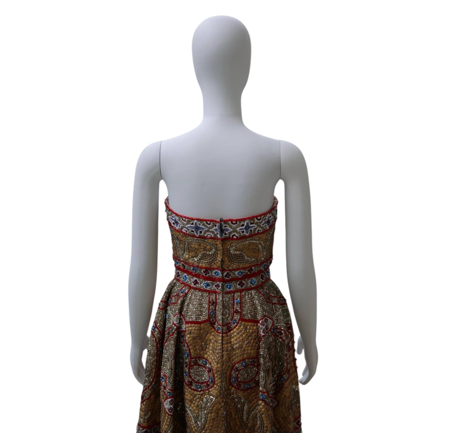 Dolce & Gabbana Vestido mosaico en línea A Colección Otoño/Invierno 2013 - Raro hallazgo 1