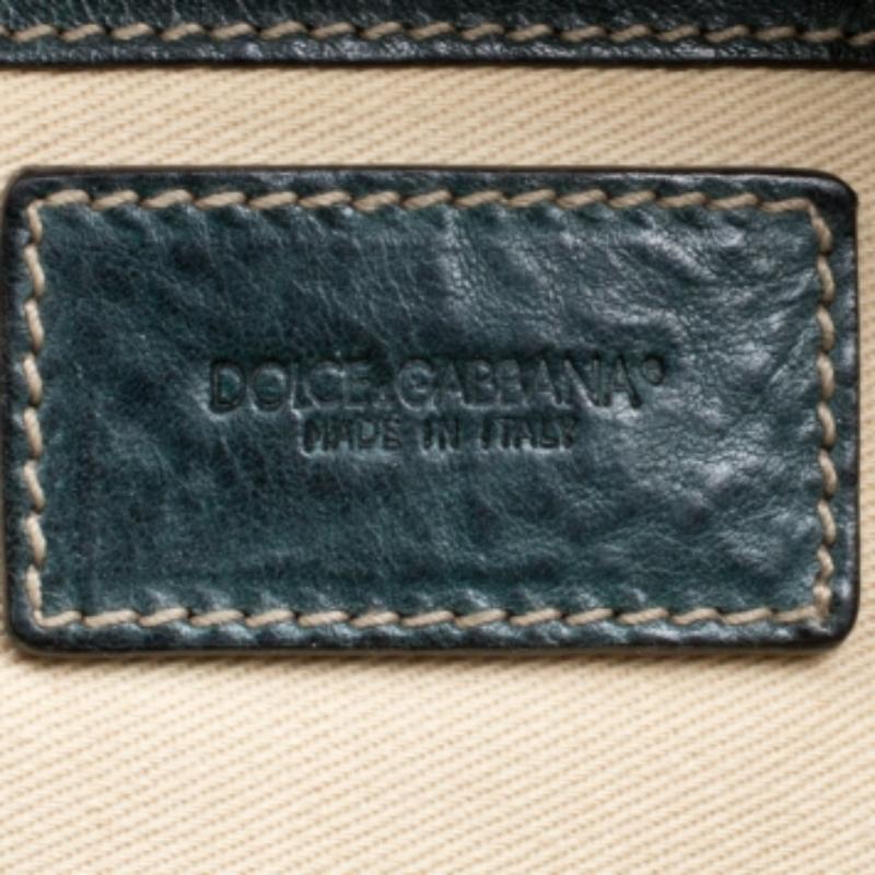 Sac hobo Miss Forever Dolce & Gabbana en cuir vert mousse en vente 1