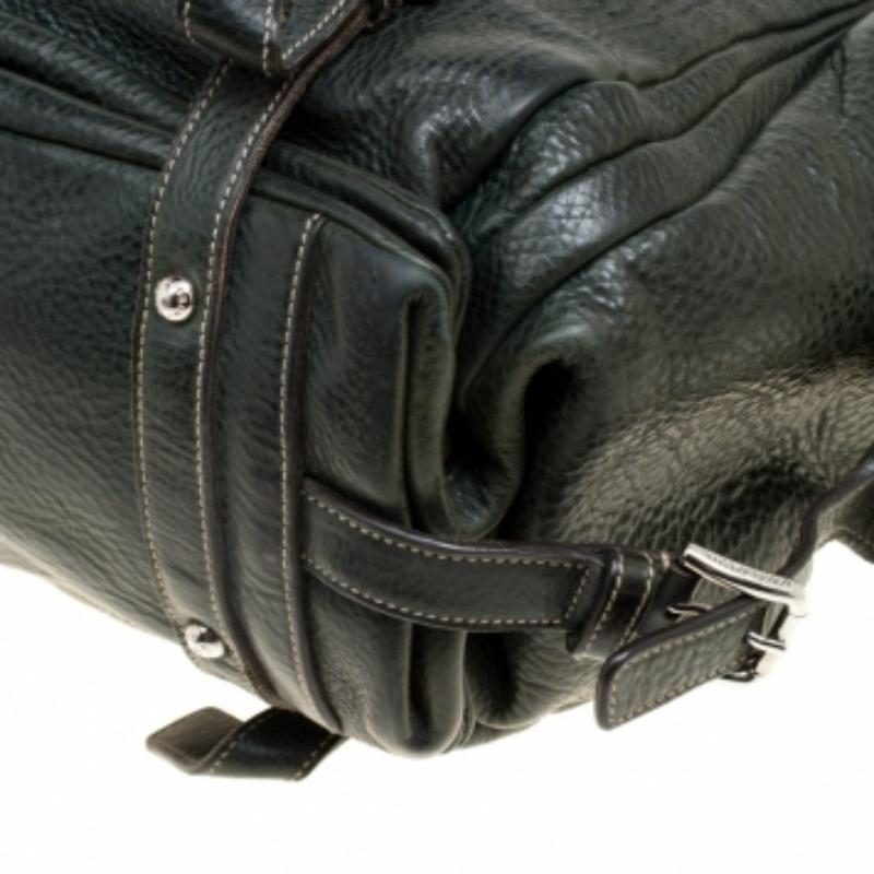 Sac hobo Miss Forever Dolce & Gabbana en cuir vert mousse en vente 3