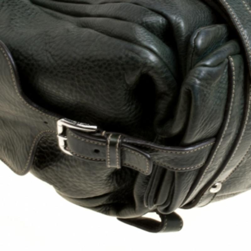 Sac hobo Miss Forever Dolce & Gabbana en cuir vert mousse en vente 4