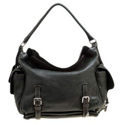 Dolce 
Gabbana Mossy Green Leather Miss Forever Hobo