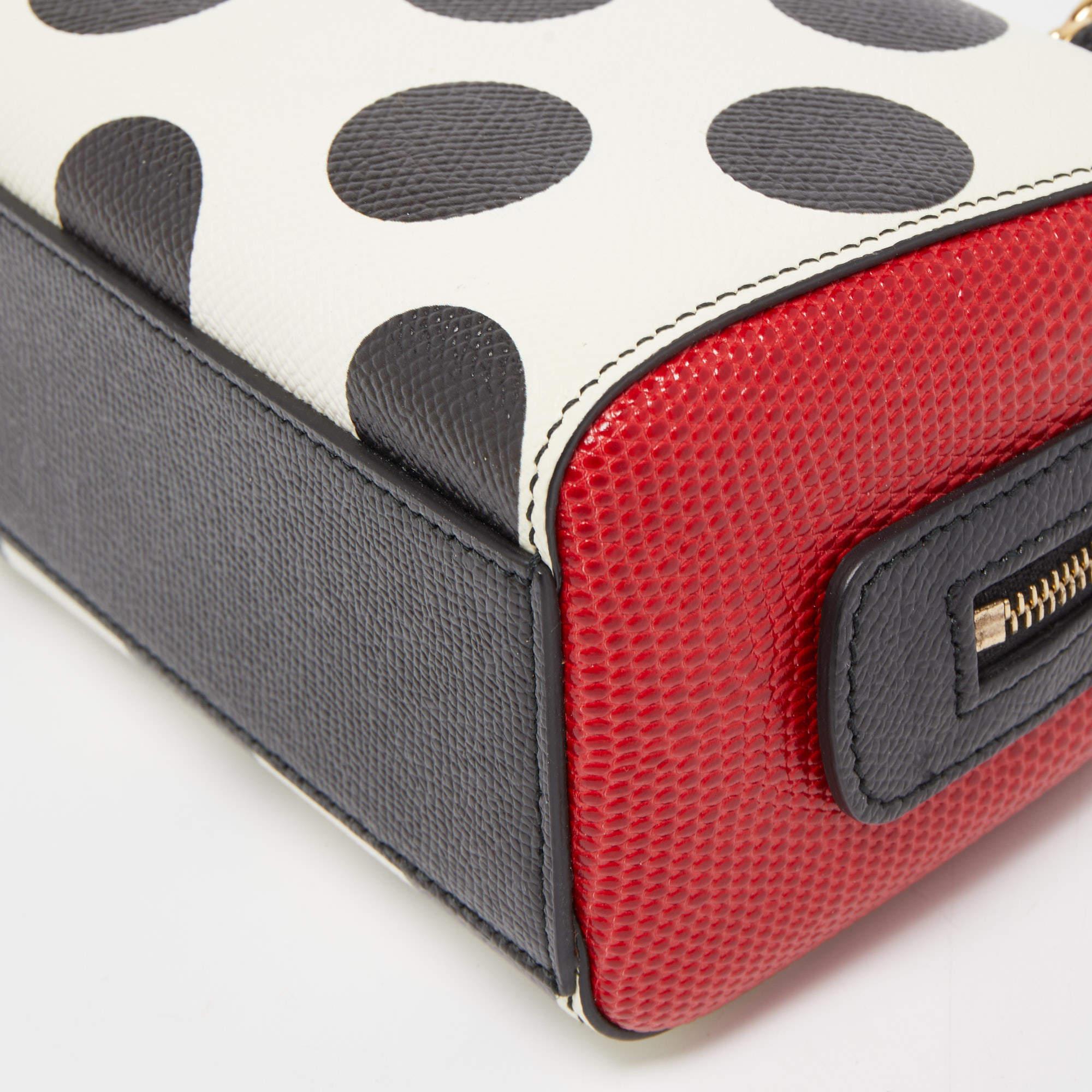 Dolce & Gabbana Muliticolor Polka Dot Dauphine Leather Sicily East West Bag 7