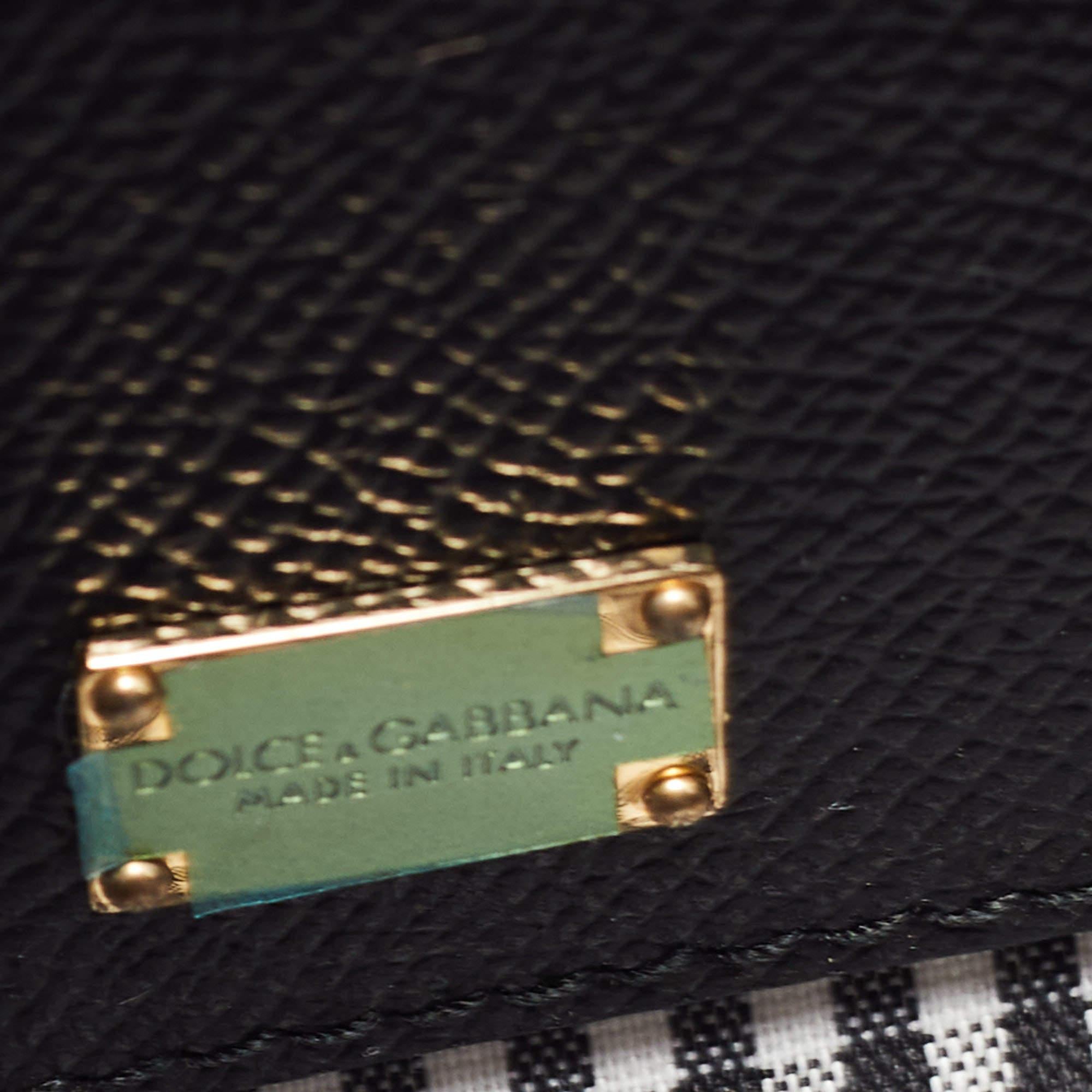 Dolce & Gabbana Muliticolor Polka Dot Dauphine Leather Sicily East West Bag 5