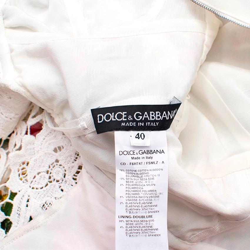 Women's Dolce & Gabbana Multi-Colored Floral Print Dress IT 40