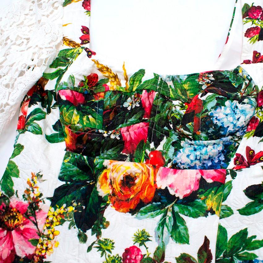 Dolce & Gabbana Multi-Colored Floral Print Dress IT 40 2
