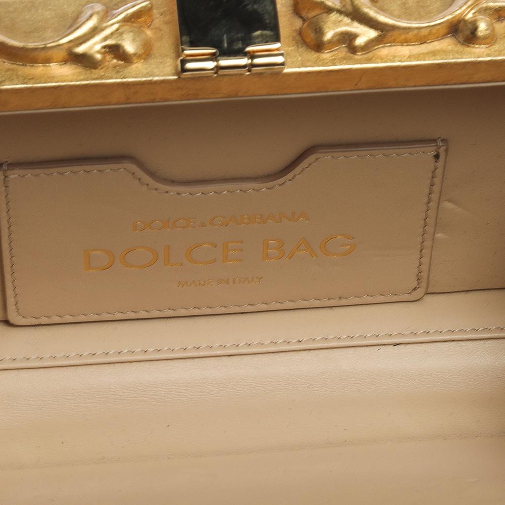 Dolce & Gabbana Multicolor Acrylic Mirrored Baroque Dolce Box Bag 6