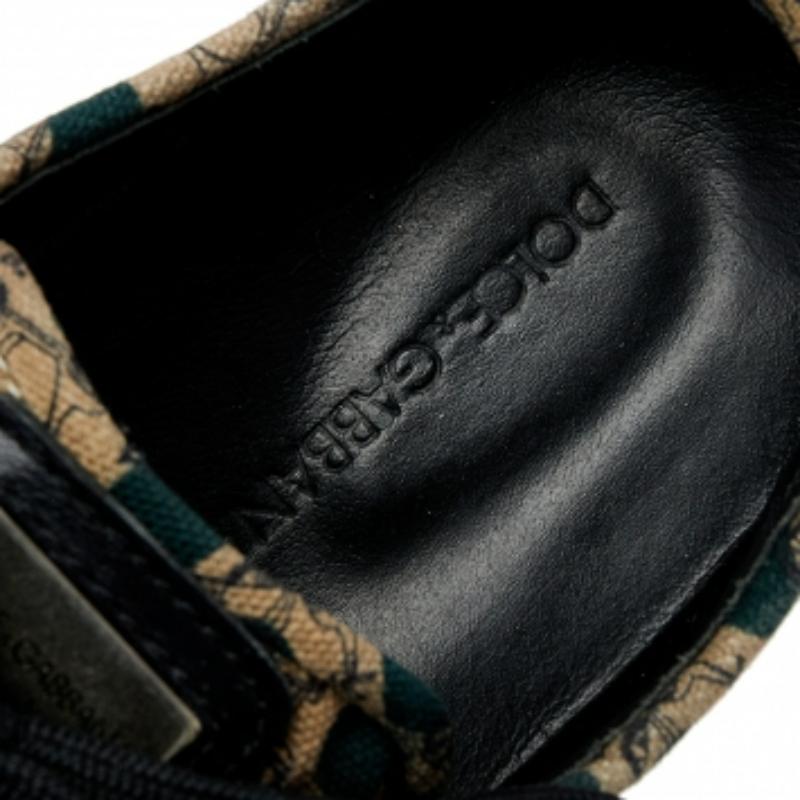  Baskets basses Dolce & Gabbana en toile et cuir multicolore Pour femmes 