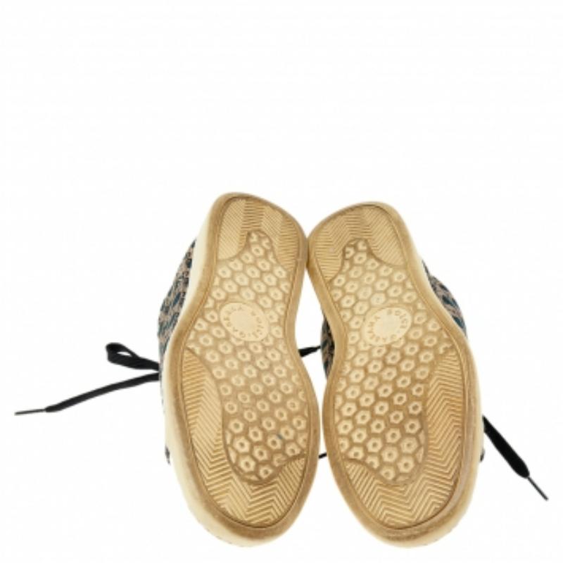 Baskets basses Dolce & Gabbana en toile et cuir multicolore 2