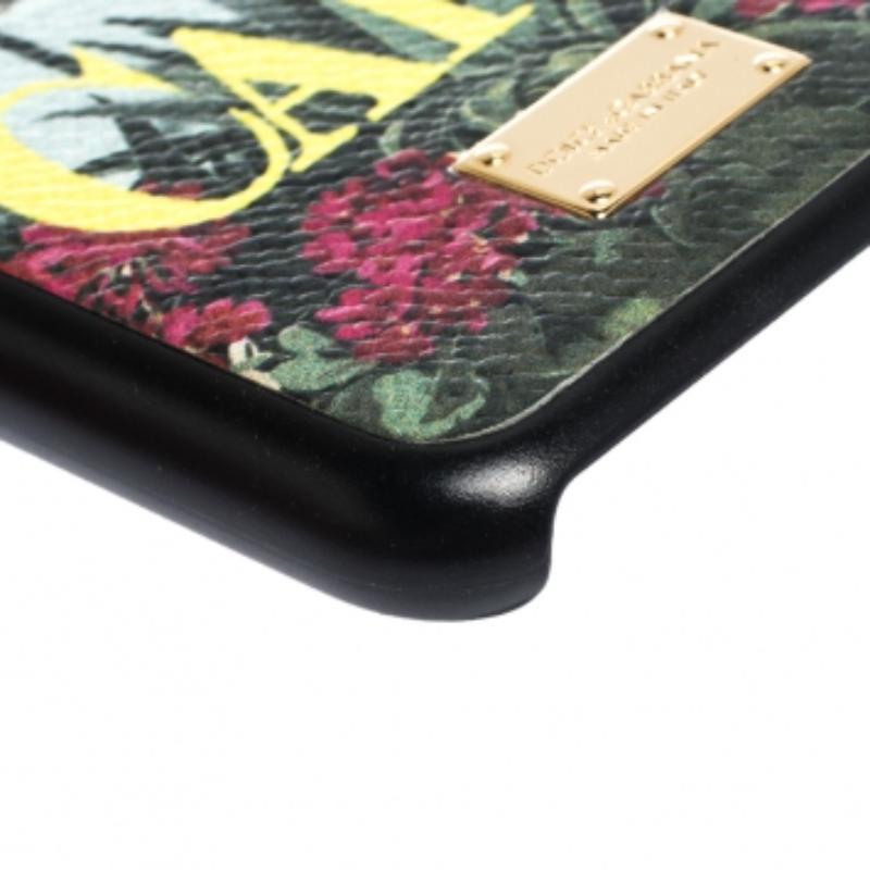 Dolce & Gabbana Multicolor Capri Print Leather iPhone 6 Case im Angebot 2
